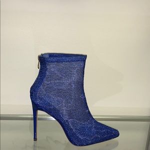 Princess Blue Mesh High Heel
